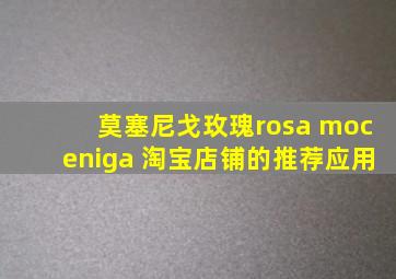 莫塞尼戈玫瑰rosa moceniga 淘宝店铺的推荐应用
